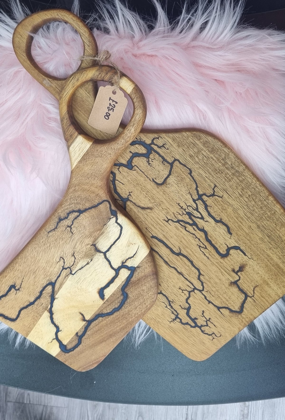 Handcrafted Lichtenberg-Style Wooden Serving Board – £25