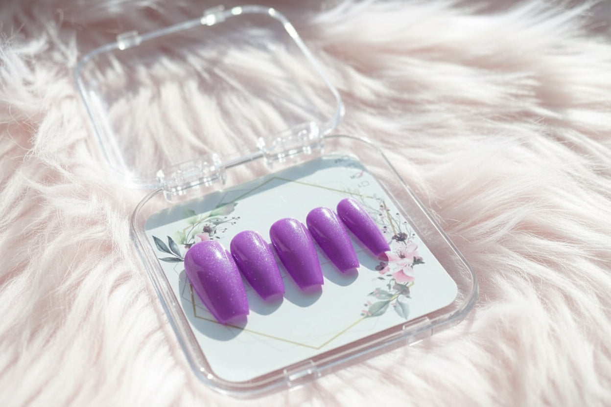 Long coffin purple