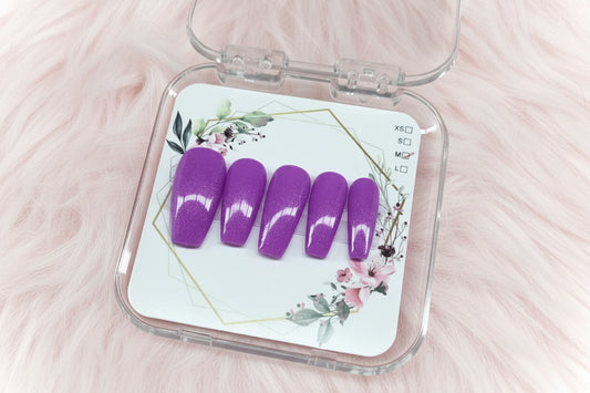 Long coffin purple