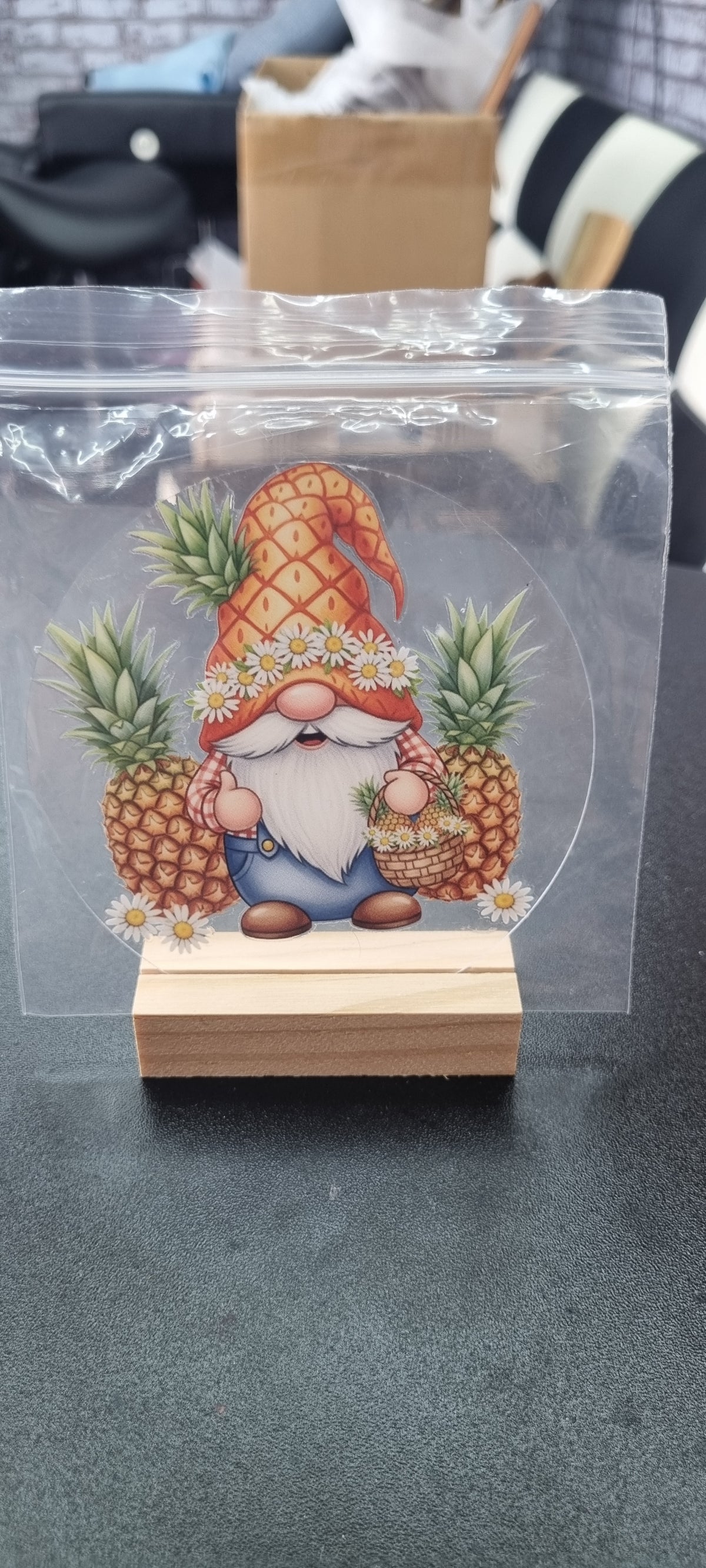 🍓🍋 Fruity Gnome Acrylic Coasters