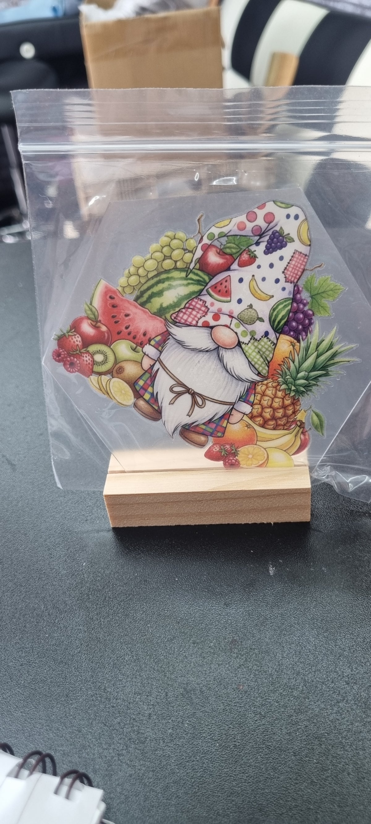 🍓🍋 Fruity Gnome Acrylic Coasters