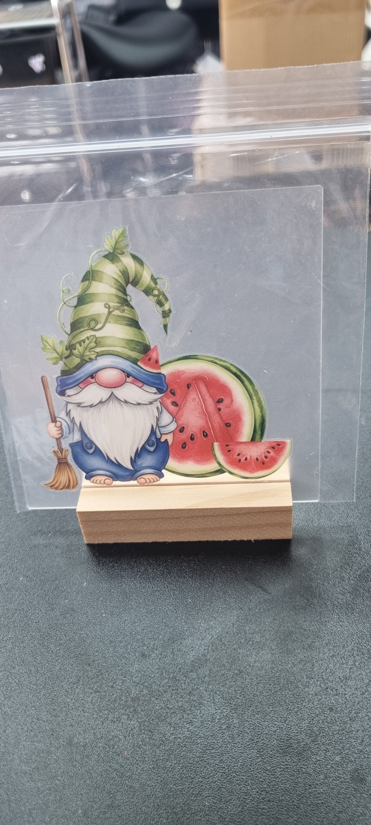 🍓🍋 Fruity Gnome Acrylic Coasters