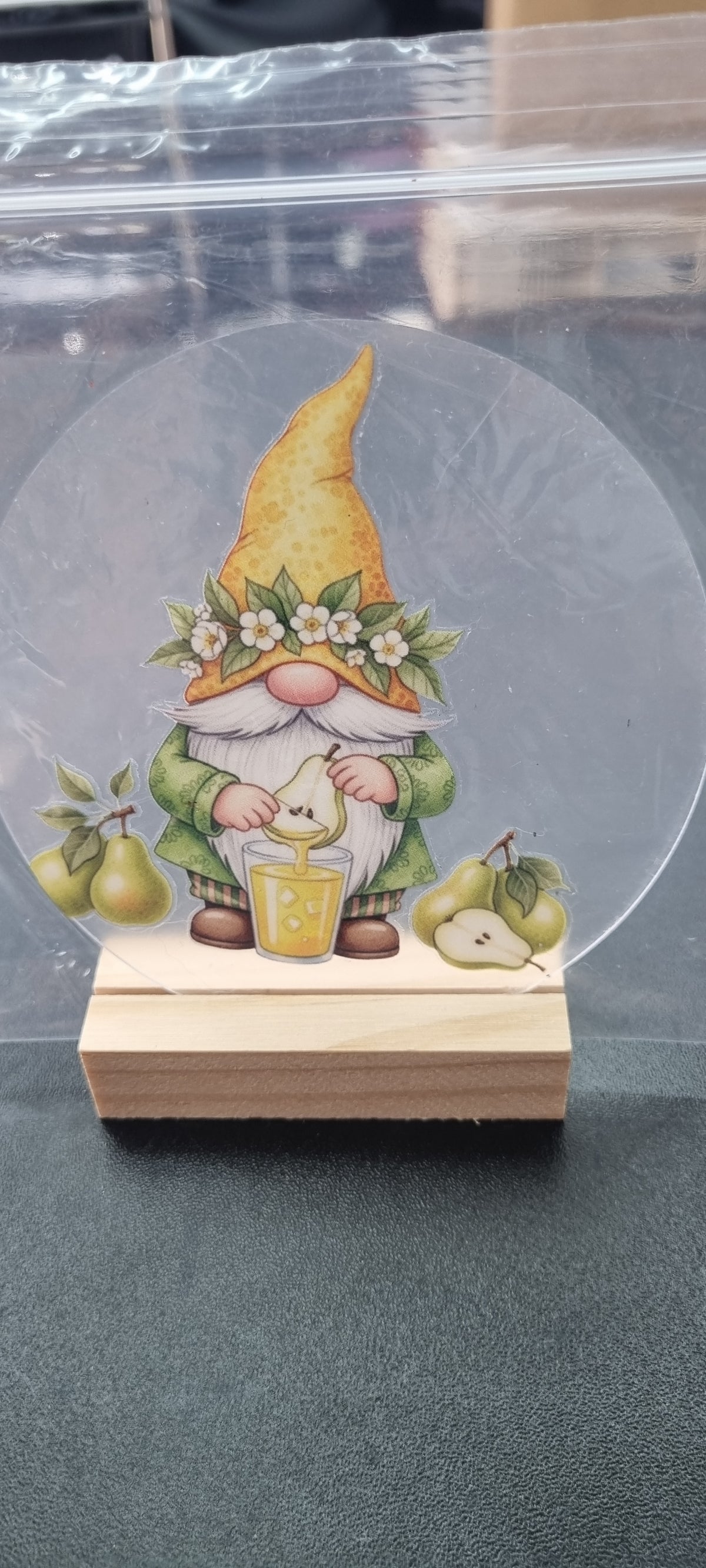 🍓🍋 Fruity Gnome Acrylic Coasters