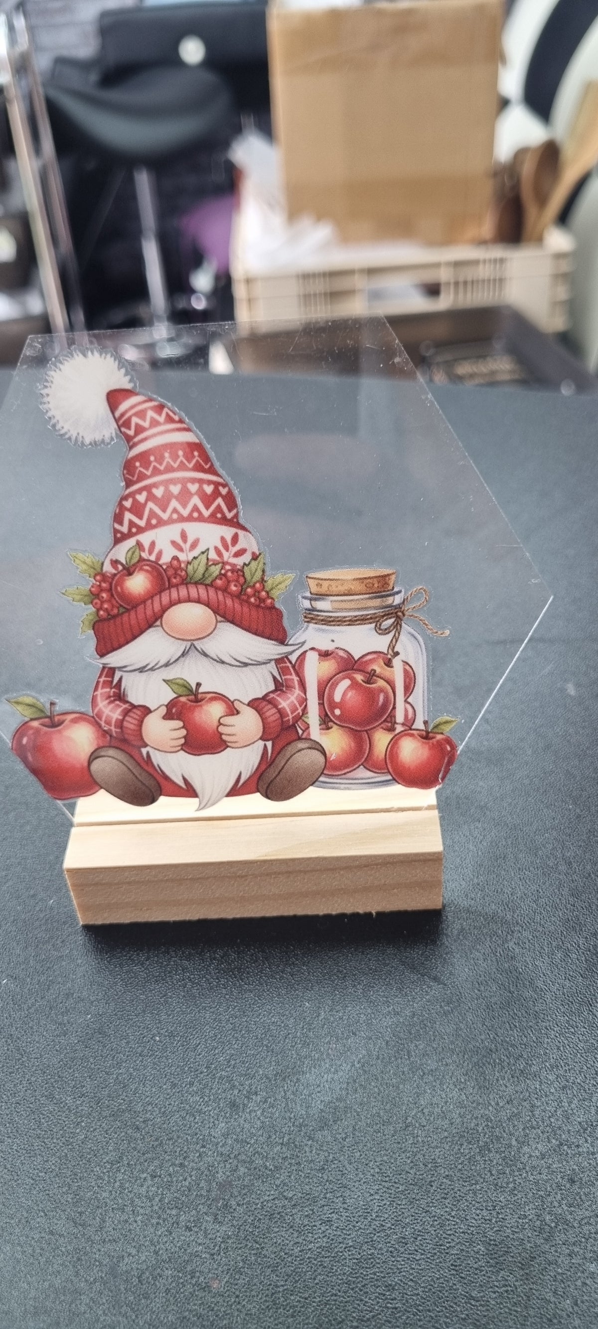 🍓🍋 Fruity Gnome Acrylic Coasters
