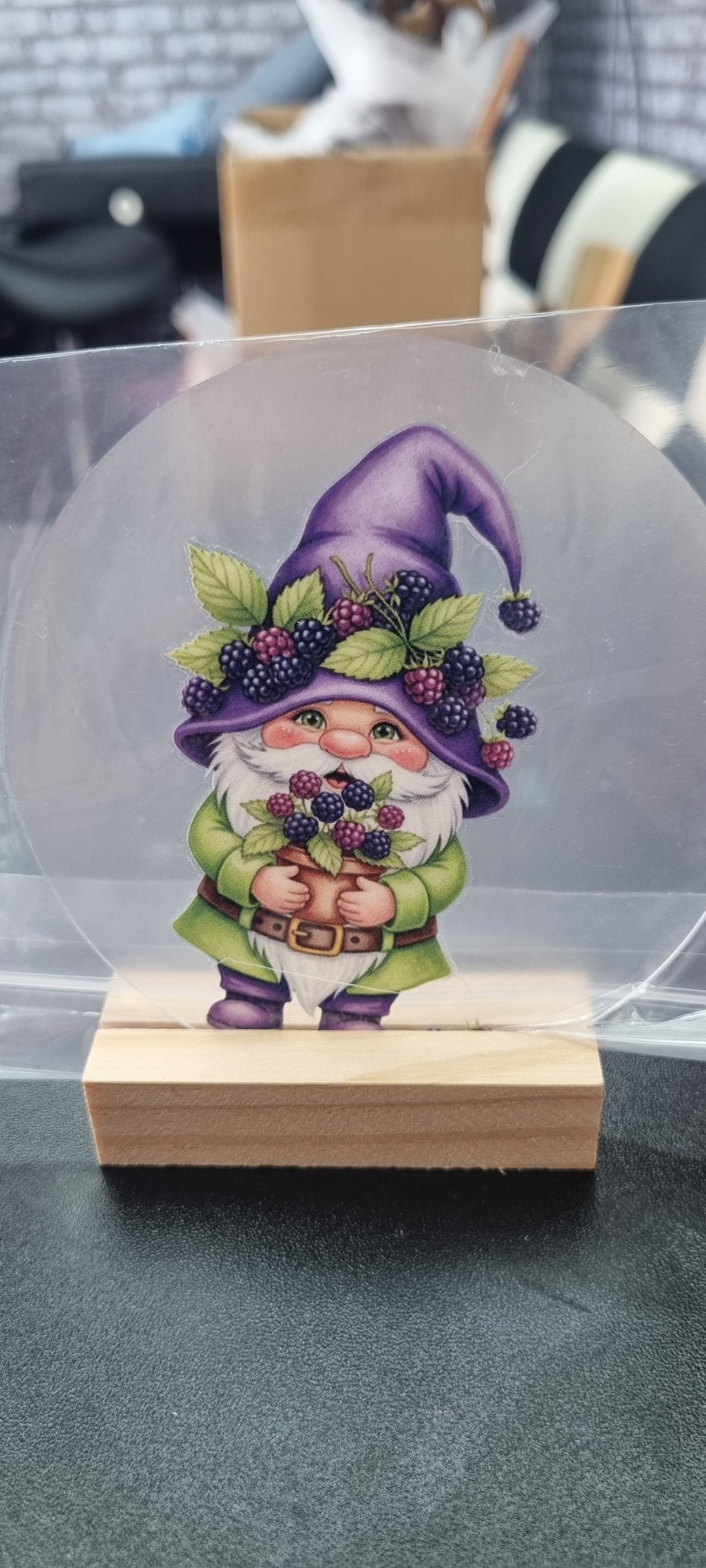 🍓🍋 Fruity Gnome Acrylic Coasters