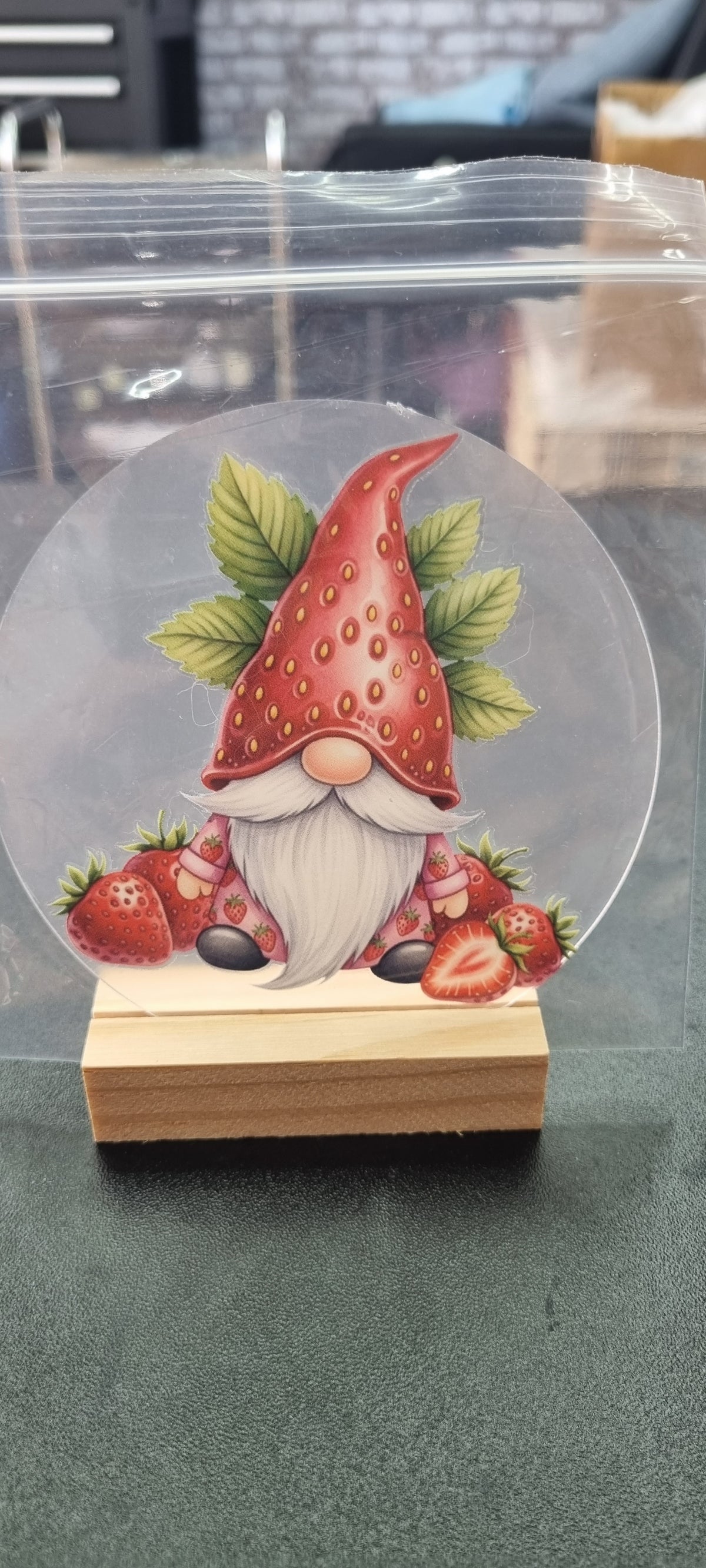 🍓🍋 Fruity Gnome Acrylic Coasters